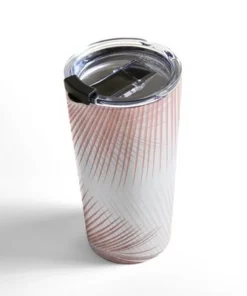 Society6 Gale Switzer Palm Leaf Synchronicity 20 oz Stainless Steel Travel Mug - Deny Designs
