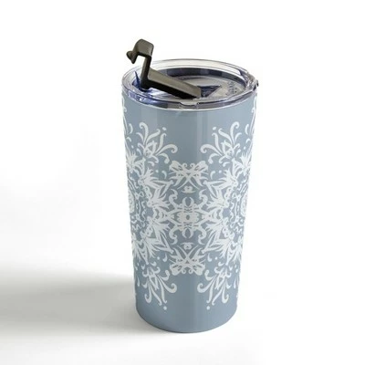 Society6 Lisa Argyropoulos Snowfrost Travel Mug 20 oz Stainless Steel Travel Mug - Deny Designs 4 Society6 Lisa Argyropoulos Snowfrost Travel Mug 20 oz Stainless Steel Travel Mug - Deny Designs - Image 2