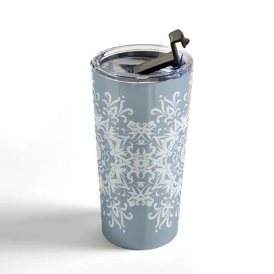 Society6 Lisa Argyropoulos Snowfrost Travel Mug 20 oz Stainless Steel Travel Mug - Deny Designs 5 Society6 Lisa Argyropoulos Snowfrost Travel Mug 20 oz Stainless Steel Travel Mug - Deny Designs - Image 3