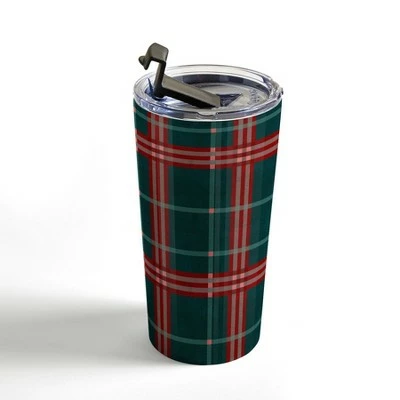 Society6 Emanuela Carratoni Tartan Theme Travel Mug 20 oz Stainless Steel Travel Mug - Deny Designs 4 Society6 Emanuela Carratoni Tartan Theme Travel Mug 20 oz Stainless Steel Travel Mug - Deny Designs - Image 2