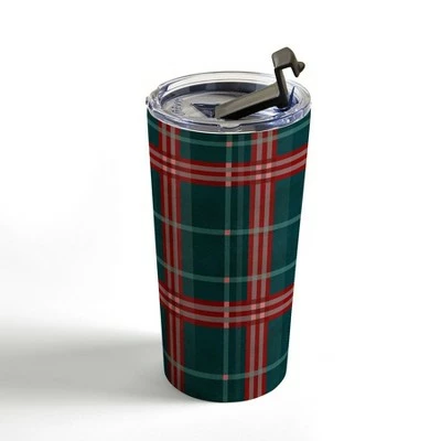 Society6 Emanuela Carratoni Tartan Theme Travel Mug 20 oz Stainless Steel Travel Mug - Deny Designs 5 Society6 Emanuela Carratoni Tartan Theme Travel Mug 20 oz Stainless Steel Travel Mug - Deny Designs - Image 3