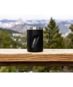 EcoVessel 12oz Transit Insulated Stainless Steel Coffee and Camping Mug - Black