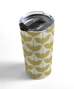 Society6 Caroline Okun Oro Domino 20 oz Stainless Steel Travel Mug - Deny Designs