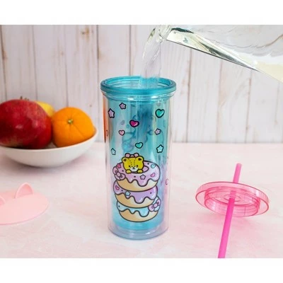 Silver Buffalo Hello Kitty Stacked Donuts Carnival Cup with Lid and Straw | Holds 20 Ounces 6 Silver Buffalo Hello Kitty Stacked Donuts Carnival Cup with Lid and Straw | Holds 20 Ounces - Image 4