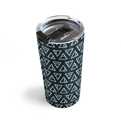 Society6 CoastL Studio Alchemical Triangles Navy 20 oz Stainless Steel Travel Mug - Deny Designs 3 Society6 CoastL Studio Alchemical Triangles Navy 20 oz Stainless Steel Travel Mug - Deny Designs