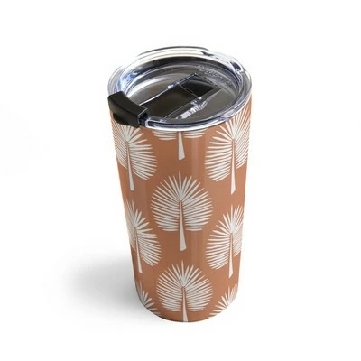 Society6 CoastL Studio Wide Palm Terra Cotta 20 oz Stainless Steel Travel Mug - Deny Designs 3 Society6 CoastL Studio Wide Palm Terra Cotta 20 oz Stainless Steel Travel Mug - Deny Designs