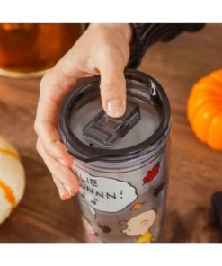 Silver Buffalo Peanuts Charlie Brown Travel Tumbler with Slide Close Lid | Holds 20 Ounces -Water Bottles Sales unnamed file 893