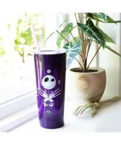 The Nightmare Before Christmas Silver Buffalo Nightmare Before Christmas Jack Hands 22oz Stainless Steel Tumbler w/ Straw -Water Bottles Sales unnamed file 930
