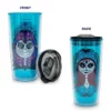 Toynk Silver Buffalo Disney Nightmare Before Christmas Sugar Skulls Plastic Travel Tumbler with Lid -Water Bottles Sales unnamed file 956
